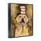 Stupell Industries Happy Golden Retriever with Donuts Framed Giclee, design by George Dyachenko